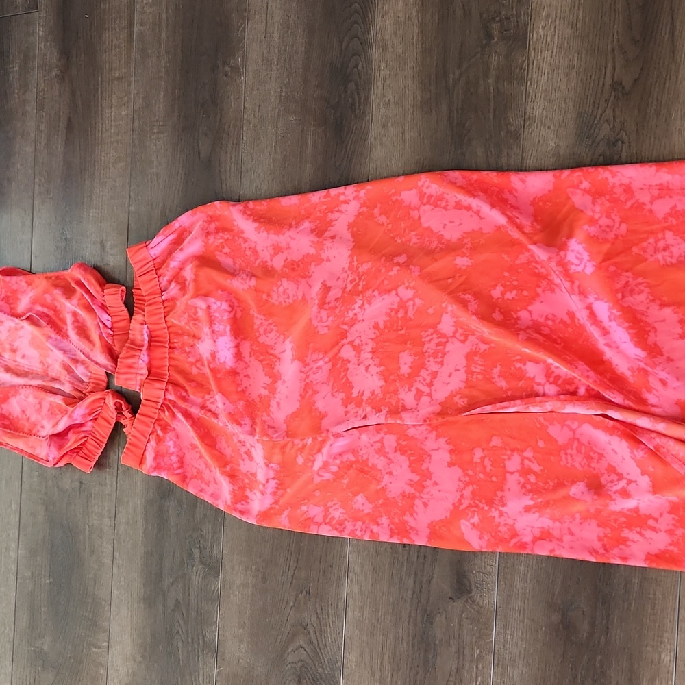 RTR- Thakoon Collective - cutout midi dress pink red-orange size 8